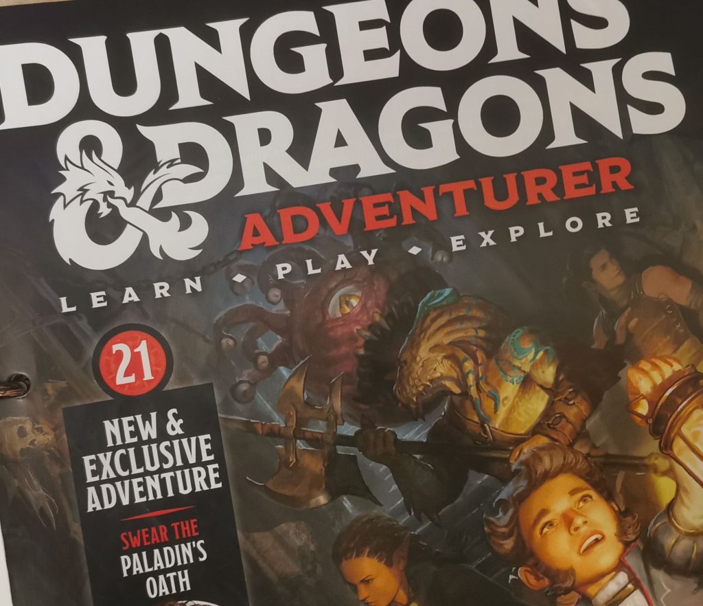 Cover of issue 21 of Dungeons & Dragons Adventurer part-work from Hachette